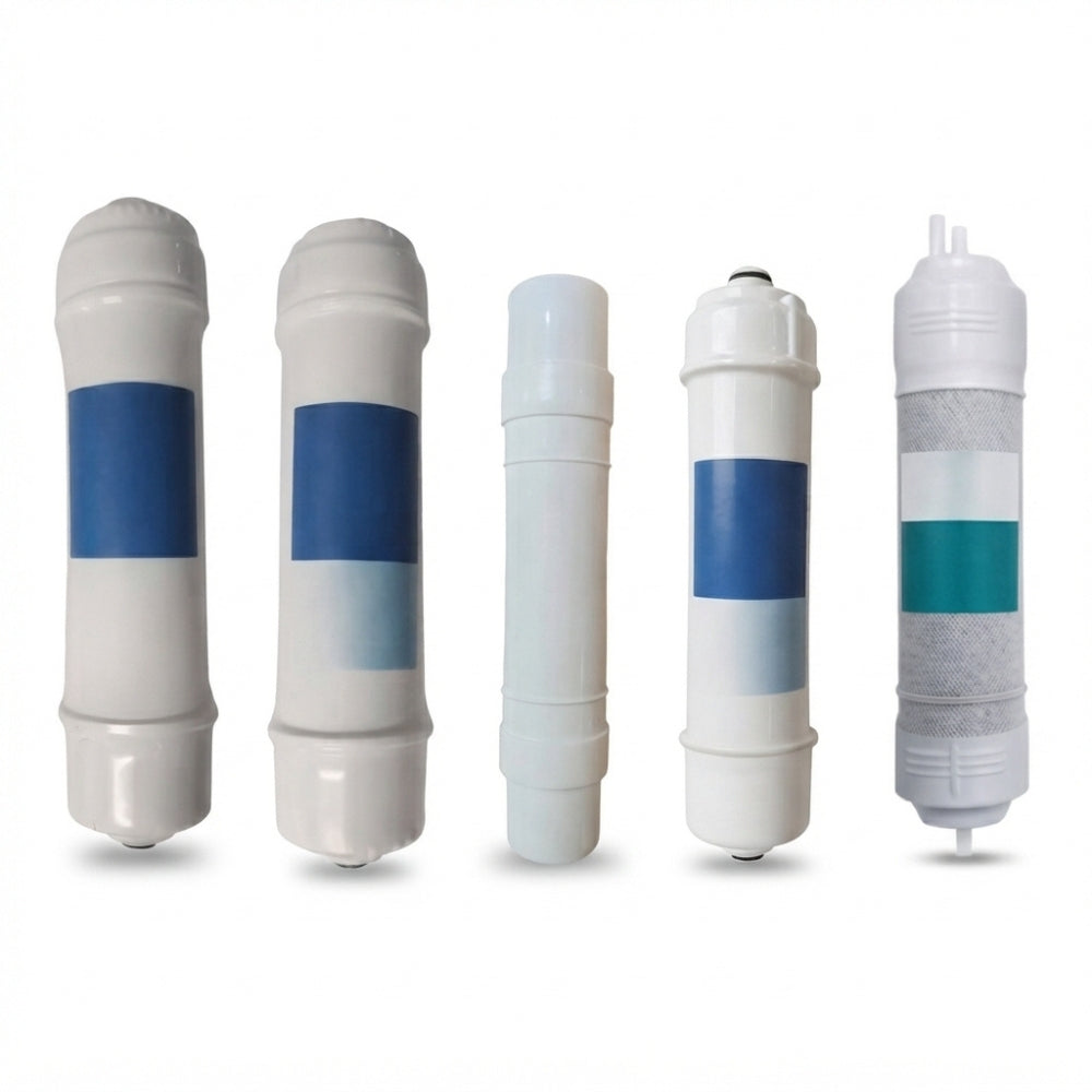 Jeu de cinq filtres de rechange pour fontaine à eau osmosée Blue Sea 3.0 PureOsmose