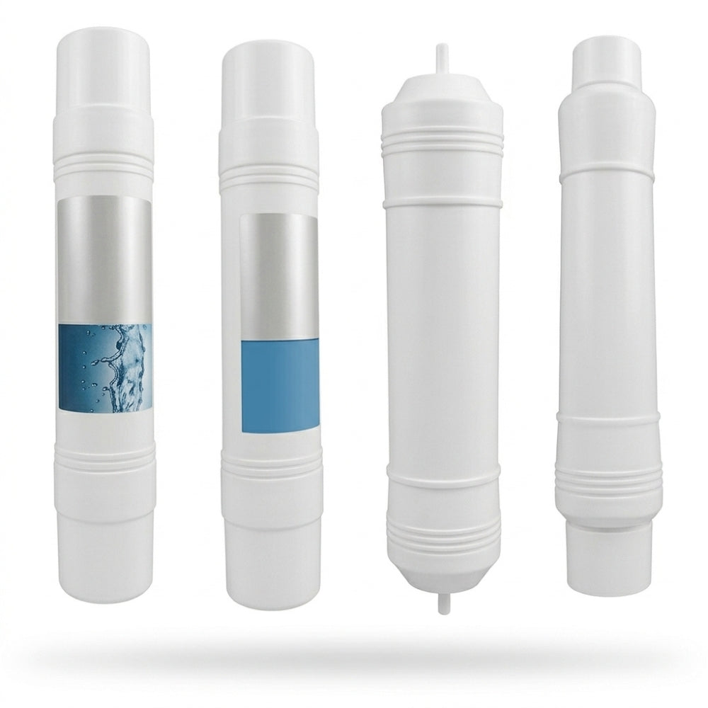 Jeu de quatre filtres de rechange pour fontaine à eau osmosée Blue Spring PureOsmose